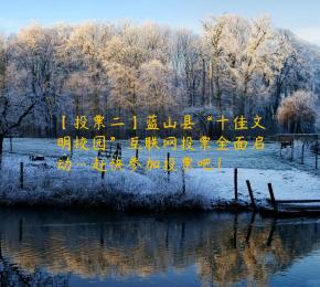 【投票二】蓝山县“十佳文明校园”互联网投票全面启动…赶快参加投票吧！